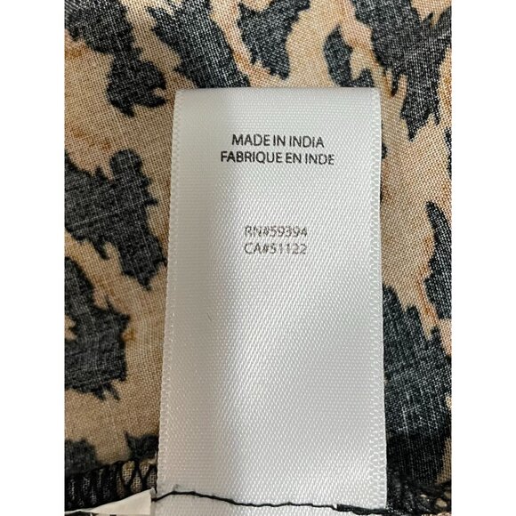 Beachlunchlounge Leopard Print Dress Medium Viscose Tassel Tie Waist & Neckline - Picture 12 of 16